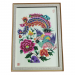 Big phenix peony Colorful paper-cut picture